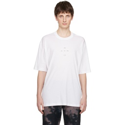 White Oversized T Shirt 231699M213004