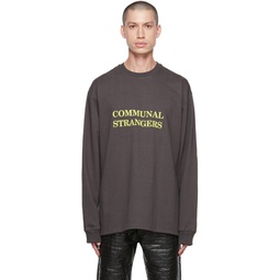 Gray Communal Strangers Sweatshirt 222699M201002