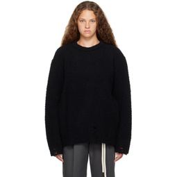Black Oversized Sweater 232699F096002