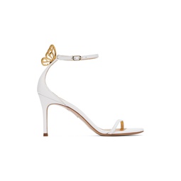 White Mariposa Heeled Sandals 241504F125000