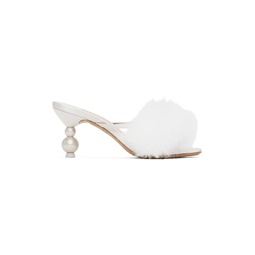 Off White Delicia Marabou Heeled Sandals 231504F125015