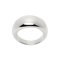 Silver Small Donut Ring 232942M147007