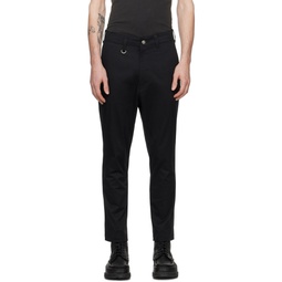 Black Slim Fit Trousers 241433M191000