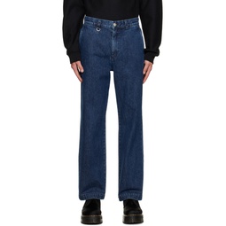 Blue Straight Jeans 232433M186000