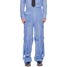 Blue Auto Mechanics Cargo Pants 231061M188001