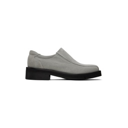 Gray Moog Suede Loafers 241621M231001