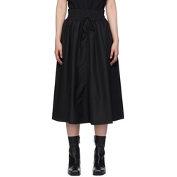 Black Meir Midi Skirt 241621F092001