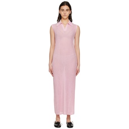 Pink Nane Midi Dress 231621F054000