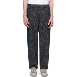 Gray   Blue Army String Trousers 241294M191002