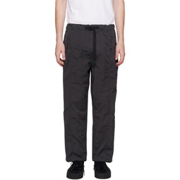 Gray Belted Track Pants 232294M191010