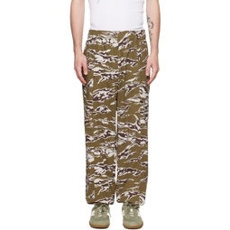 Khaki Camouflage Trousers 222294M191022