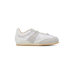 White   Gray Lite Track Sneakers 231818F128003