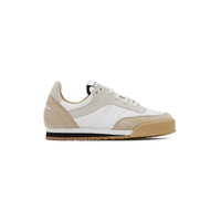 White   Beige Pitch Low Sneakers 232818F128005
