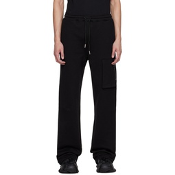 Black Pocket Sweatpants 241205M190001