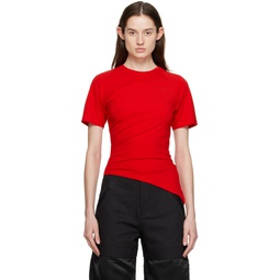 Red Fitted T Shirt 231205F110000