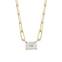 14K Goldplated Sterling Silver & Cubic Zirconia Necklace