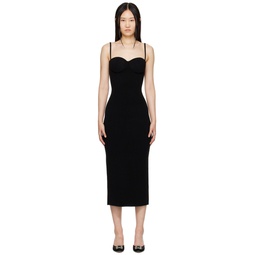 Black Albi Midi Dress 222301F054000