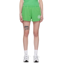 Green Connecticut Crest Shorts 232446F088017