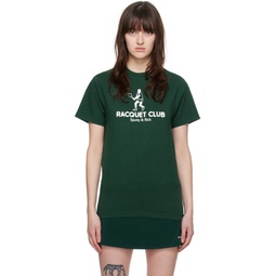 Green Backhand T Shirt 241446F110014