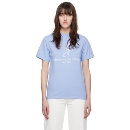 Blue Live Longer T Shirt 232446F110022