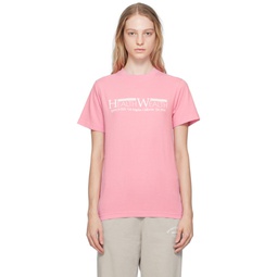 Pink Health Wealth T Shirt 232446F110001