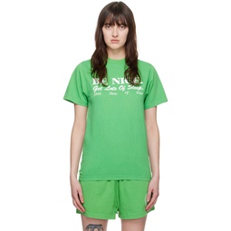 Green Be Nice T Shirt 232446F110019