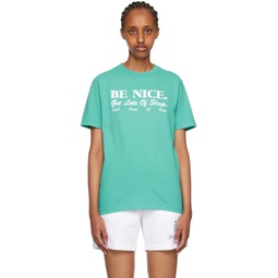 Blue Be Nice T Shirt 231446F110013