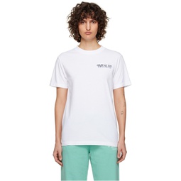 White 70s Health T Shirt 231446F110002