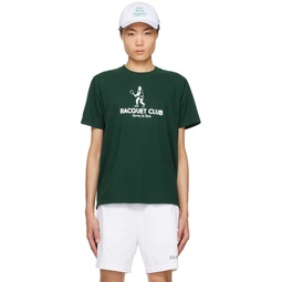 Green Backhand T Shirt 241446M213003
