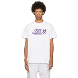 White Running T Shirt 222446M213001