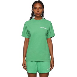 Green Disco T Shirt 222446F110004
