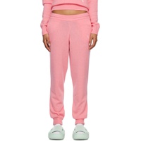 Pink Embroidered Sweatpants 231446F086005