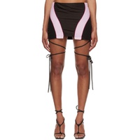Brown   Pink Miami Miniskirt 241986F090002