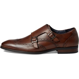 STACY ADAMS Karson Wing Tip Double Monk Strap