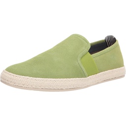 Stacy Adams Mens Nino Slip-on Espadrille Loafer Sneaker, Lime Green, 14