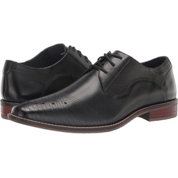 Stacy Adams Mens JOVIAN Burnished Leather Oxford, Black, 7.5