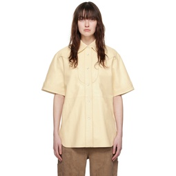 Off White Saloon Leather Shirt 241321F109002