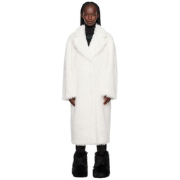 Off White Genevieve Faux Fur Coat 232321F059012