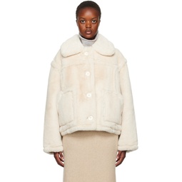 Off White Xena Faux Shearling Jacket 232321F063011