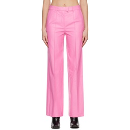 Pink Mable Trousers 231321F087003