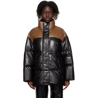 Black Milani Faux Leather Jacket 222321F059032