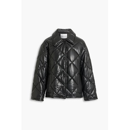 Nikolina quilted faux leather jacket