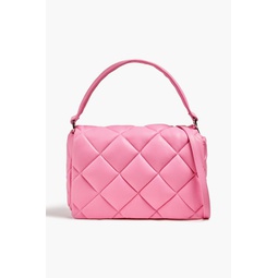 Wanda mini quilted faux-leather clutch