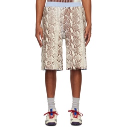 SSENSE Exclusive Off White   Blue Shorts 241151M193000