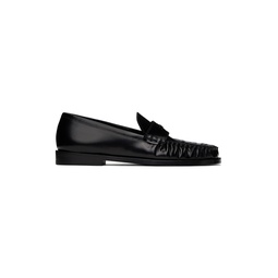 Black Loulou Loafers 241386F121004
