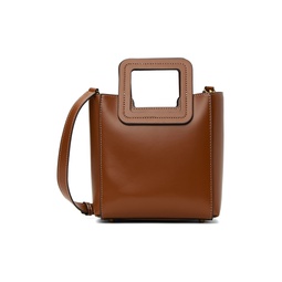 Tan Mini Shirley Leather Bag 241386F049000