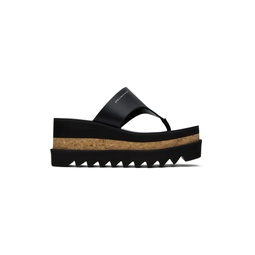 Black Sneak Elyse Platform Thong Sandals 241471F124005