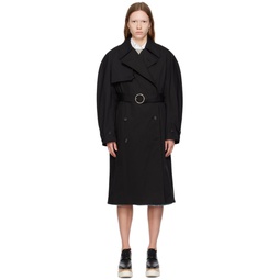 Black Belted Trench Coat 232471F067001