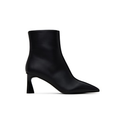 Black Elsa Pointed Toe Ankle Boots 241471F113001