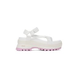 White Trace Sandals 221471F124006
